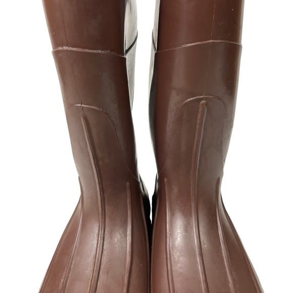 Vintage Northerner Slip-On Knee-high Rubber Rain Boots USA Made Brown Men’s Sz 6 - Picture 9 of 16